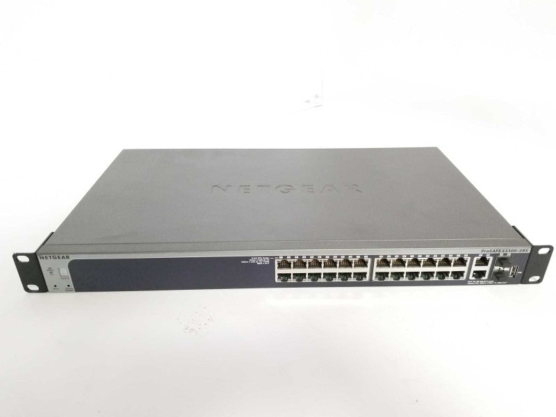 NetGear S3300-28X 24-Port Gigabit Stackable smart switch w/ 4x 10G uplinks _