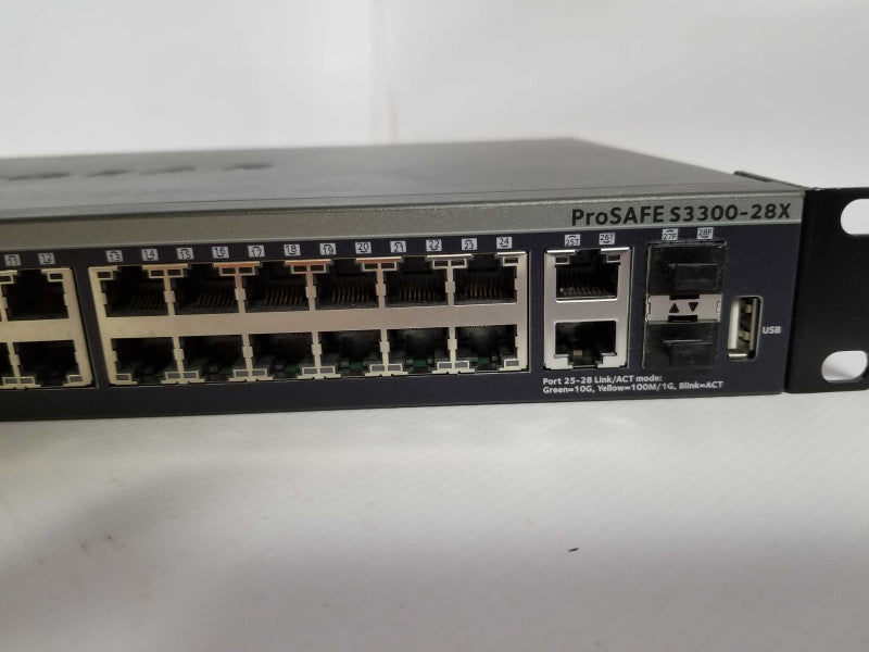 NetGear S3300-28X 24-Port Gigabit Stackable smart switch w/ 4x 10G uplinks _
