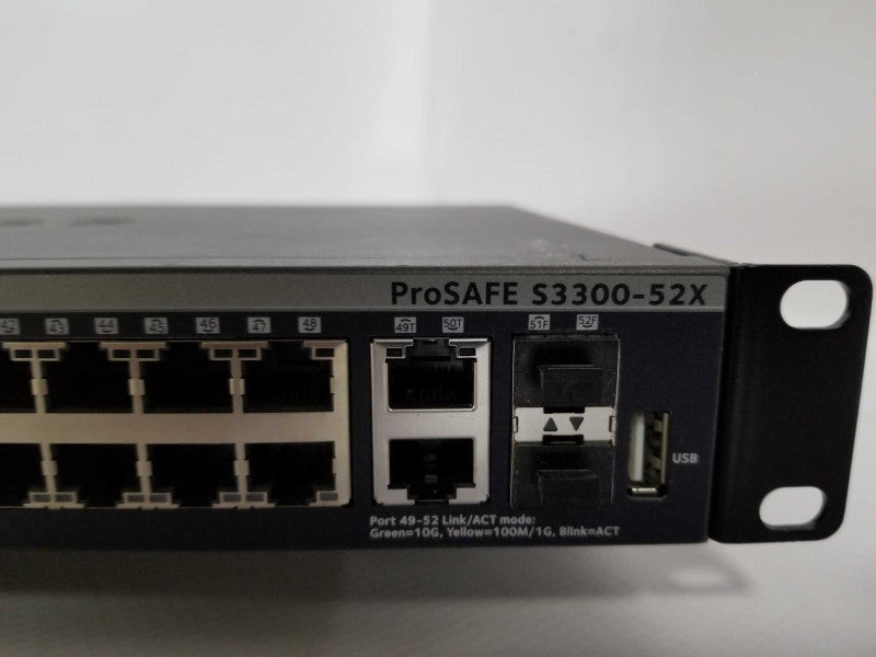 NetGear S3300-52X 48-Port Gigabit Stackable smart switch w/ 4x 10G uplinks _