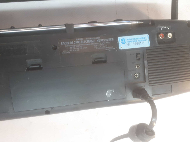Nikko model # nms550 - stereo radio cassette recorder