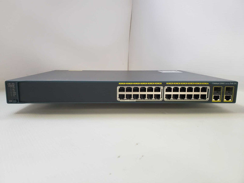 Cisco Catalyst WS-C2960-24PC-L 24 Port PoE Ethernet Switch )