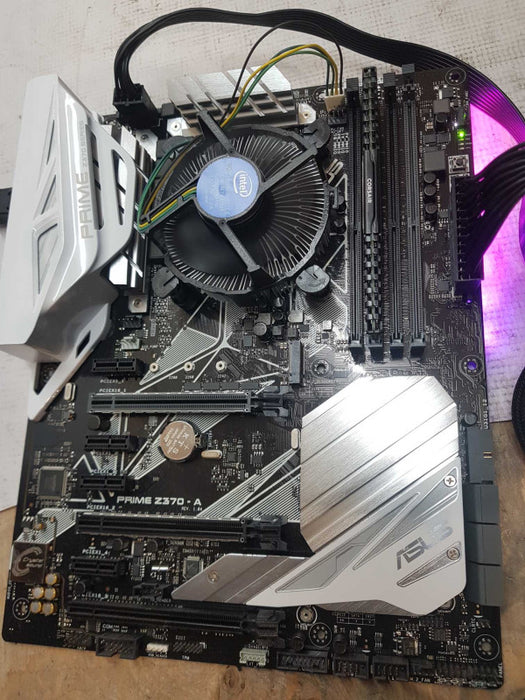 Asus Prime Z370-A Motherboard with intel i7-8700 @ 3.20 GHZ 16GB DDR4 Combo
