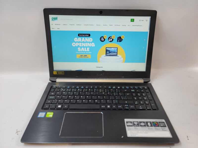 Acer Aspire A515, i5-8250U, 8GB DDR4, 2GB Nvidia GeForce MX150, 1TB SSD  **RE Î²