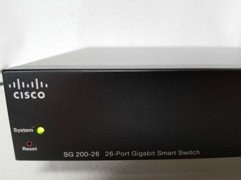 CISCO SG200-26 26-Port Gigabit Smart Network Switch, Read _