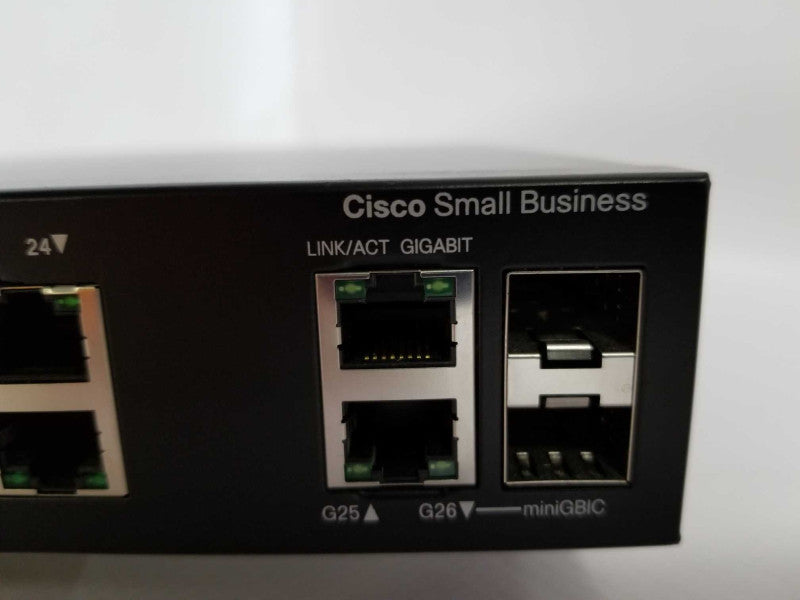 CISCO SG200-26 26-Port Gigabit Smart Network Switch, Read _