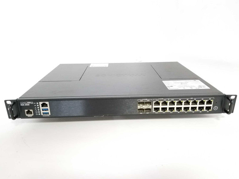 SonicWall NSA 2650 Network Security Appliance, Factory Reset, Read _