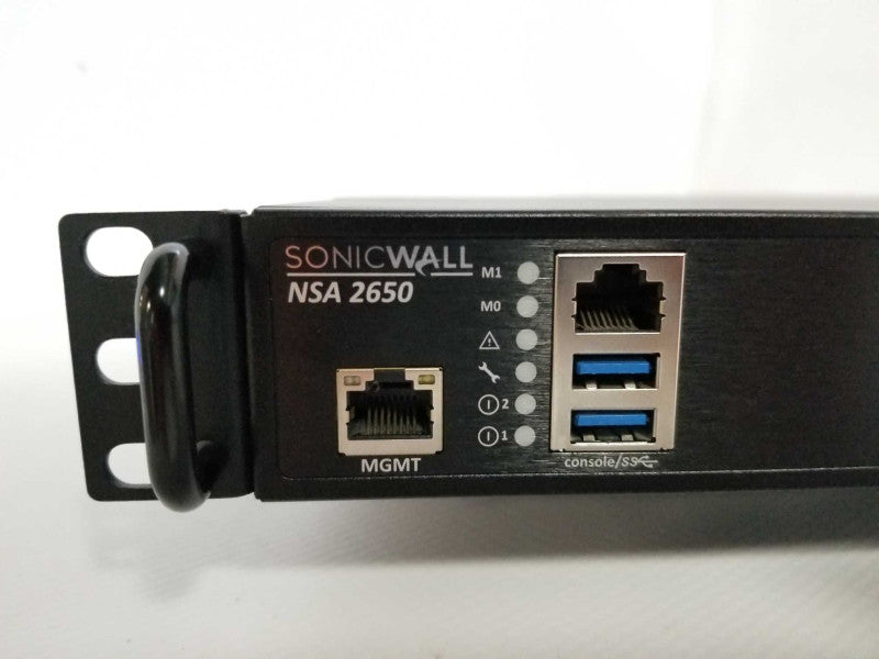 SonicWall NSA 2650 Network Security Appliance, Factory Reset, Read _