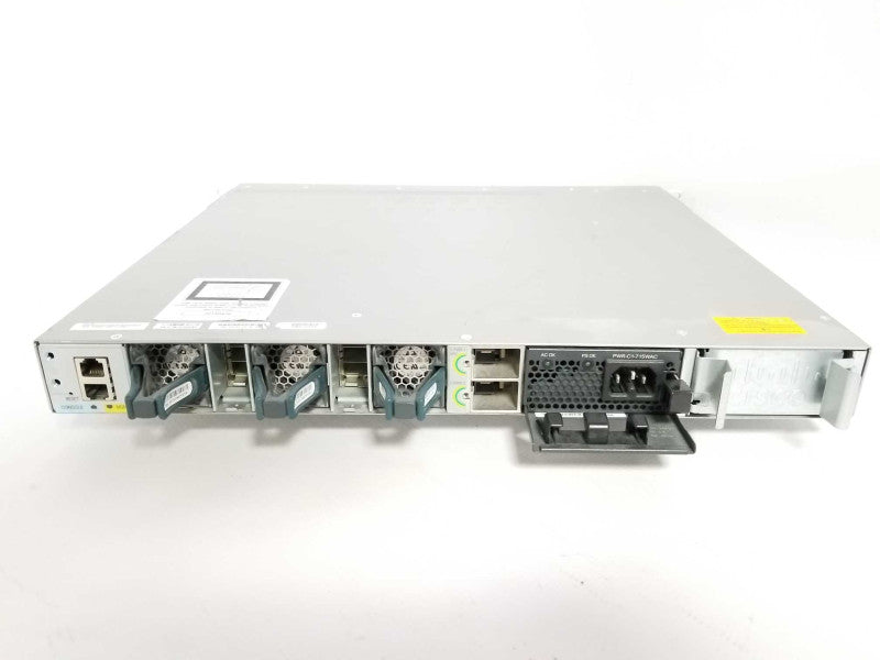 Cisco WS-C3850-48P-L 48-Port PoE+ Gigabit Network Switch w/ 1x PSU C3850-NM-4 _