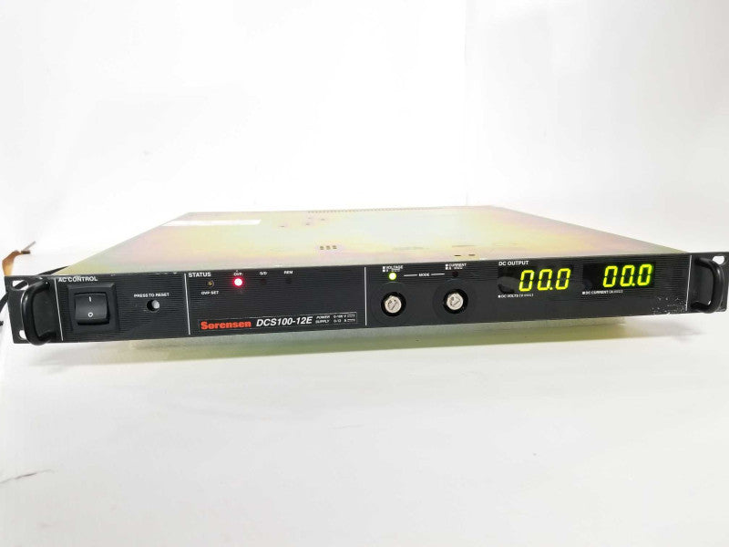 Sorensen DCS 100-12E Programmable DC Power Supply 100V 12A 1200W, Read _