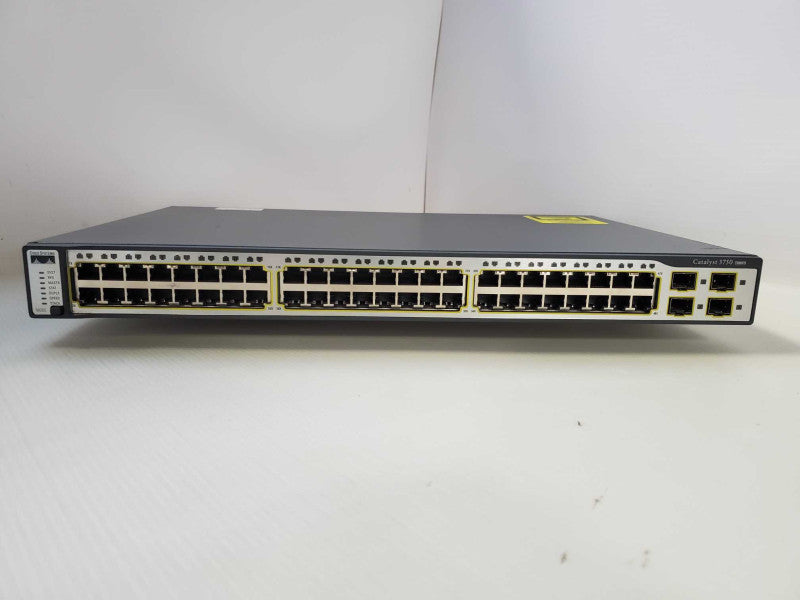 Cisco WS-C3750-48TS-S V09 48 Port Network Switch Q)