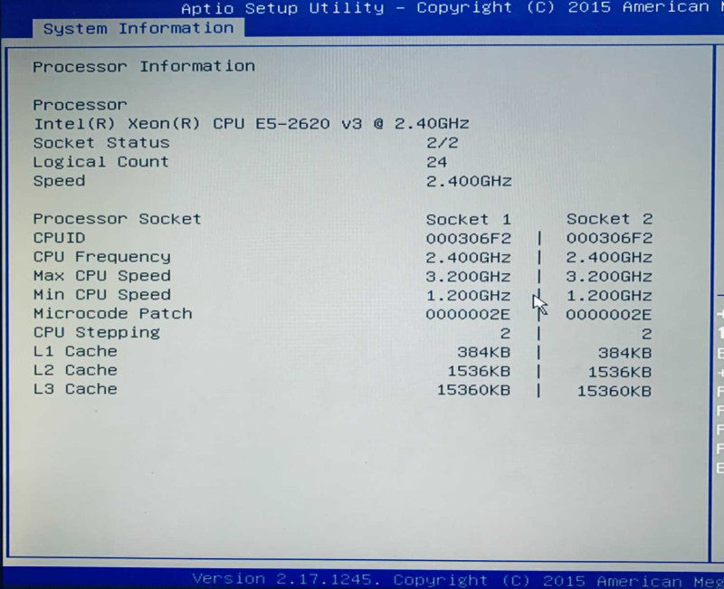 Lenovo ThinkServer RD650 2x Intel Xeon E5 2620 V3 2.4GHz 32GB DDR4 RAM 8x 2.5\\" =