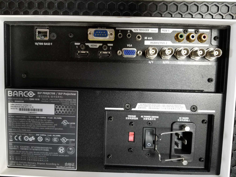 Barco PJWU-101B 11000 Lumen WUXGA Single-Chip DLP Projector, Read _