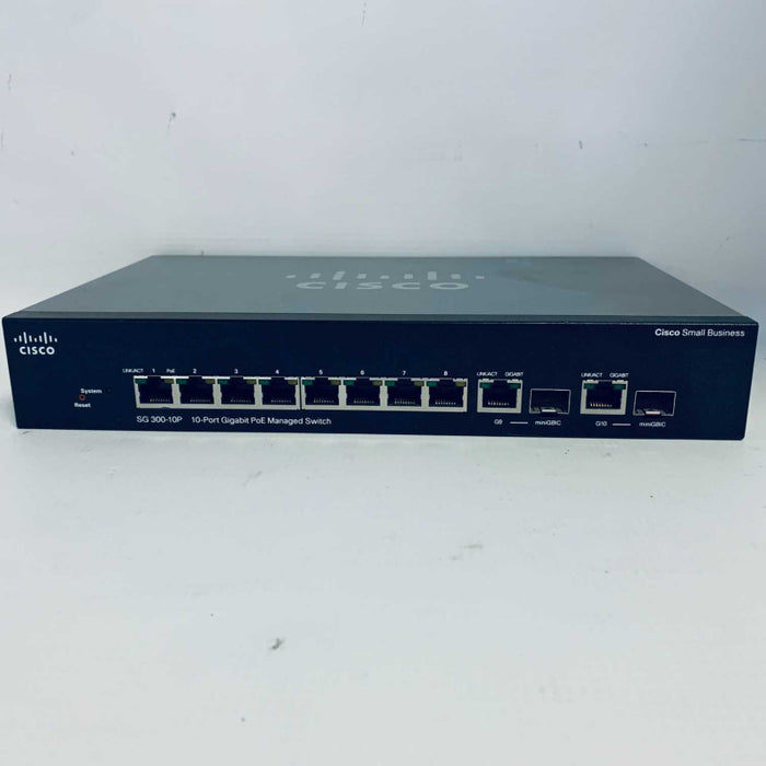 Cisco Systems SG300-10P 10-Port Gigabit PoE Managed =