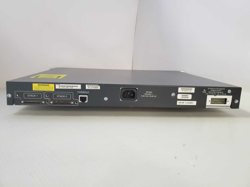 Cisco WS-C3750-48PS-S V05 48-Port PoE 4x SFP Managed Network Switch )