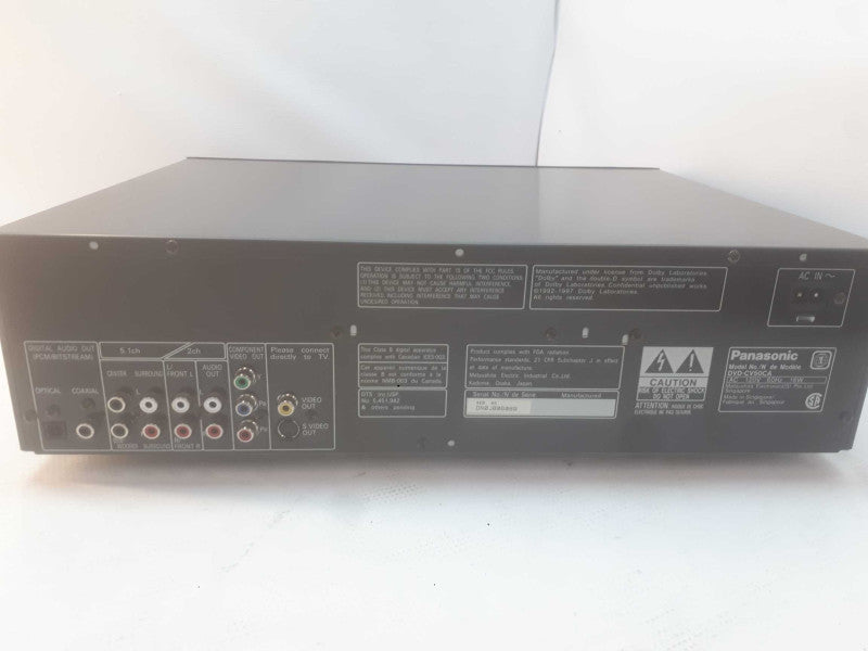 Panasonic DVD/Video CD/CD Player DVD-CV50 5 Disc Changer