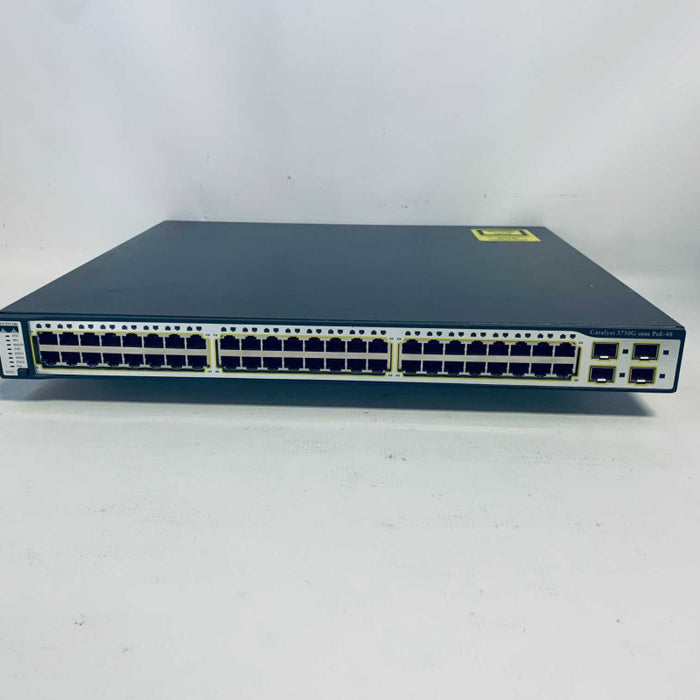 Cisco Catalyst 3750G WS-C3750G-48PS-S V05 48-Port Gigabit PoE Ethernet Switch =