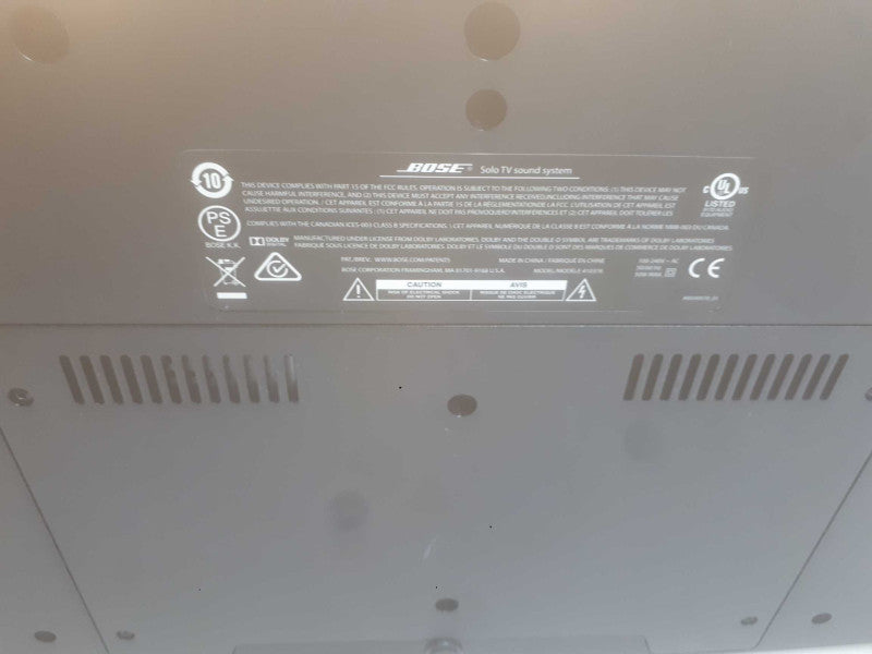 Bose Solo TV Sound System model#410376