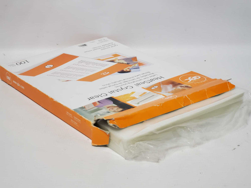 GBC HeatSeal Crystal Clear Letter-Size Laminating Pouches (READ) |