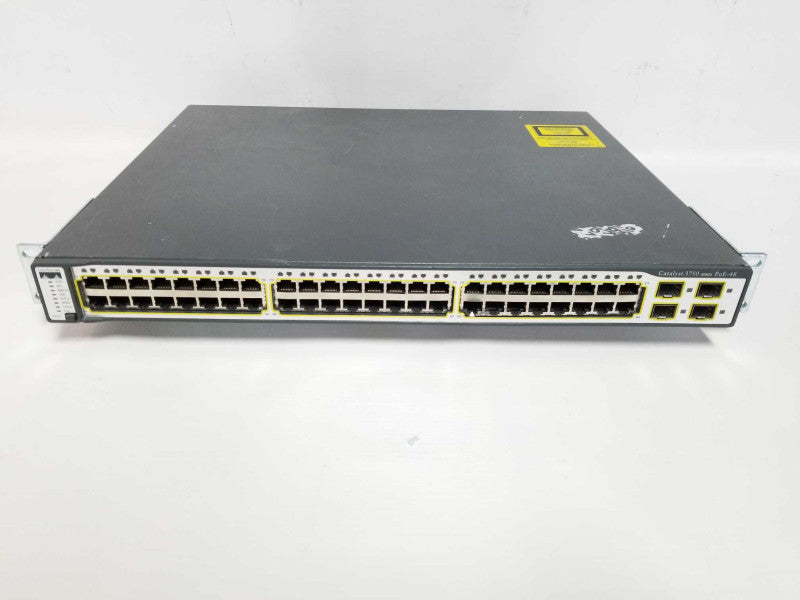 Cisco Catalyst 3750 Series PoE-48 WS-C3750-48PS-S PoE Network Switch #