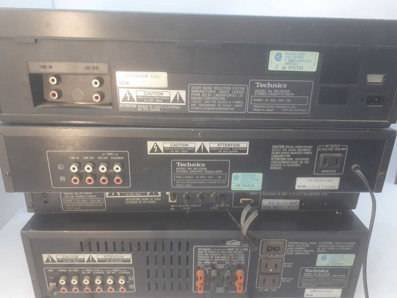 Technics 4 parts stereo RS-D550W, SH-Z250,ST-Z550,SU-Z950