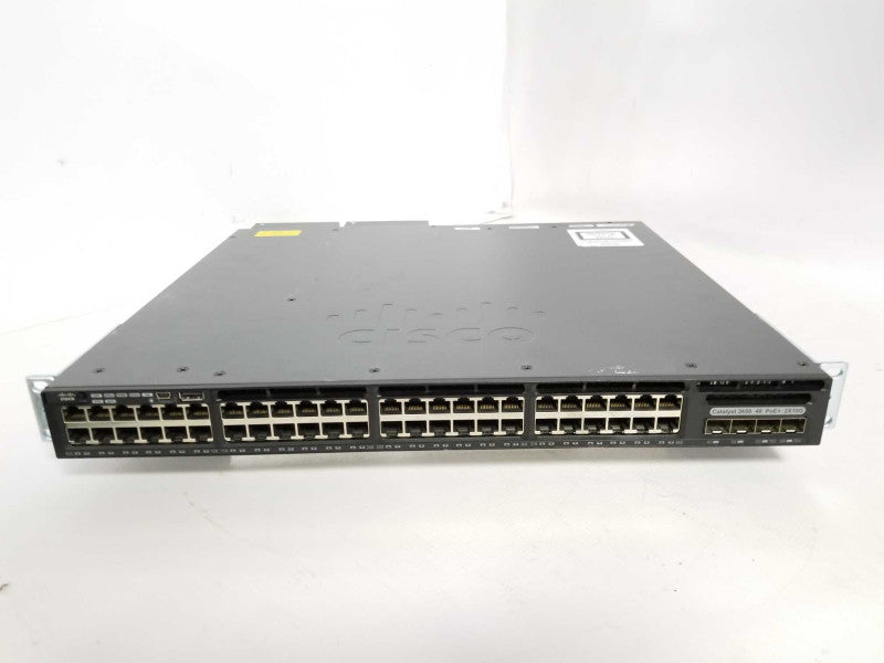 Cisco Catalyst WS-C3650-48FD-L 48 Port Gig PoE, 2x10G Uplink, 2x PSU, Read _