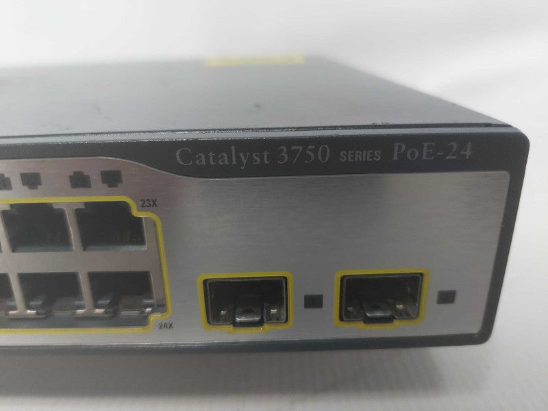 CISCO WS-C3750-24PS-S Catalyst 3750 Series Switch 24 Port Series POE24 Q