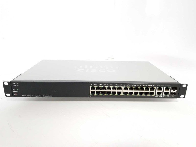 Cisco SG300-28PP 28-Port Gigabit PoE+ Managed Switch SG300-28PP-K9 Q_