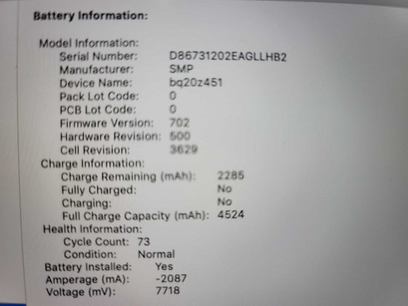 MacBook Retina 12\\" 2017 i5-7Y54, 8GB DDR3, 500GB SSD **NO POWER ADAPTER Î²