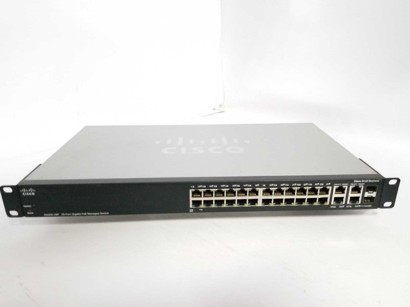 Cisco SG300-28P 28-Port Gigabit PoE Managed Switch SRW2024P-K9 _
