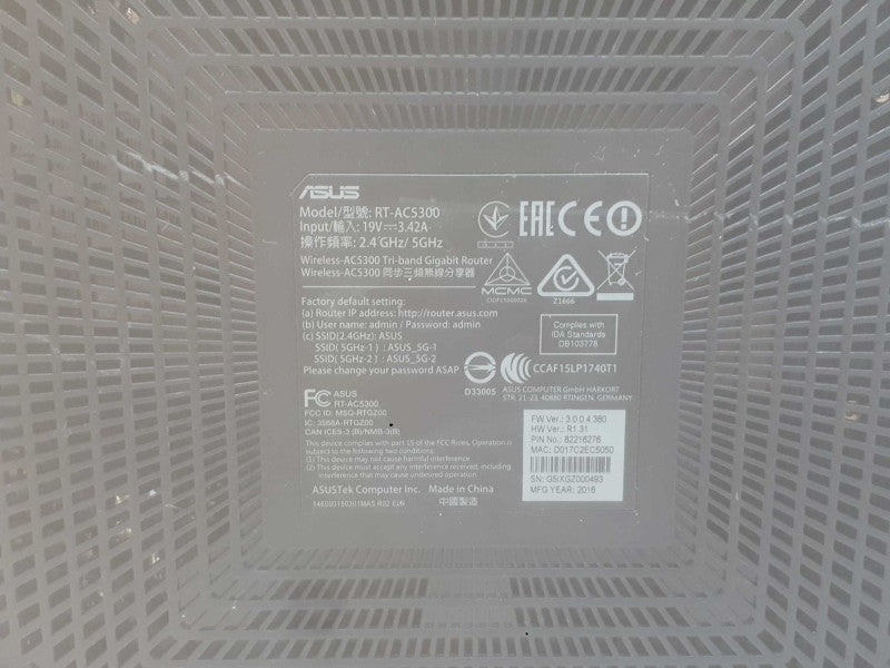 ASUS Gaming Tri-Band Gigabit Router RT-AC5300