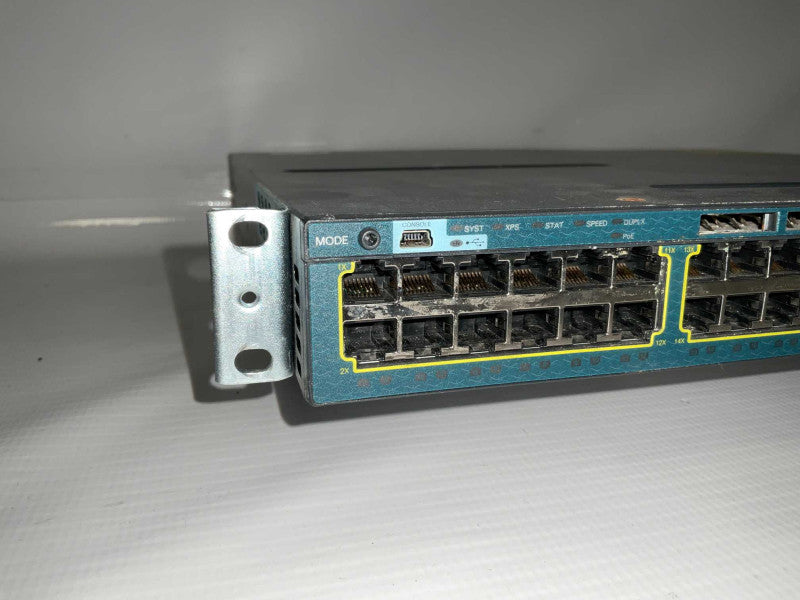 Cisco WS-C3560X-48P-S V01 48 Port Gigabit POE+ Network Switch  -