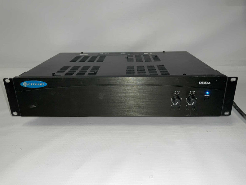 Crown 280A 2 Channel Stereo Integrated Preamp Power Amplifier -