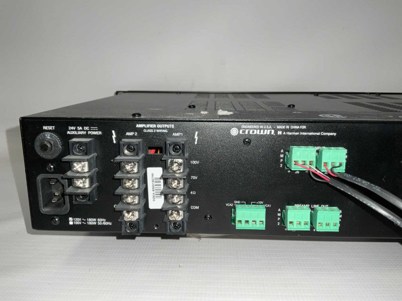 Crown 280A 2 Channel Stereo Integrated Preamp Power Amplifier -