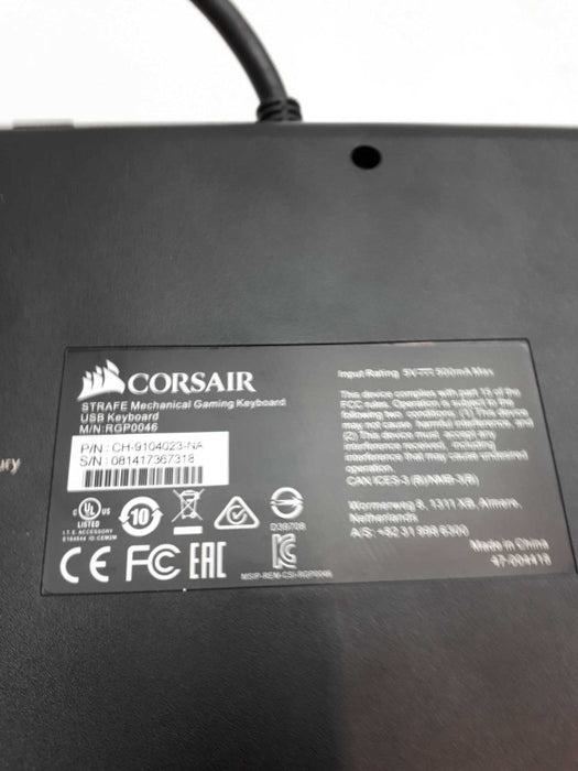 Corsair Mechanical Gaming Keyboard - Black RGP0046- One key missing &