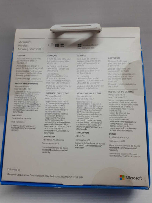 Microsoft Wireless Mouse 900 Wireless Mic PW4 00002 â 1737,1461 &