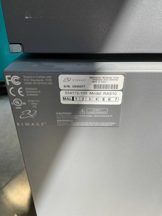 RIMAGE CDPR22 & RAS10 CD/DVD Disc Printer  -