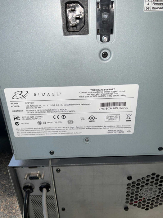 RIMAGE CDPR22 & RAS10 CD/DVD Disc Printer  -