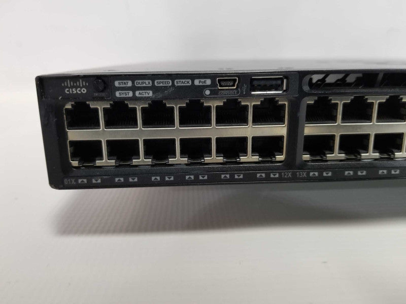 Cisco Catalyst 3650 Series WS-C3650-48FD-L PoE+ 2X10G - 1x PSU / FACT RESET Q#