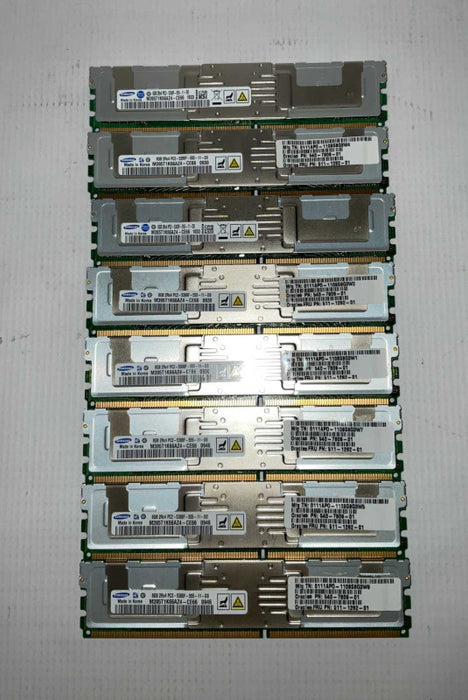 64GB DDR2 8 x 8GB 2Rx4 PC2-5300F Server ECC RAM  Q-