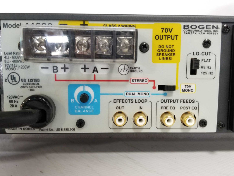 Bogen M-Class M600 Amplifier, Read _