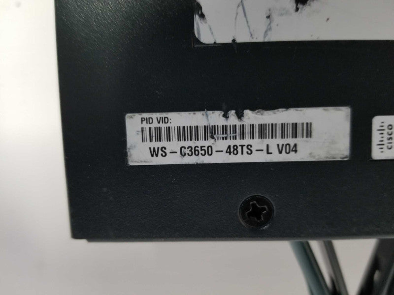 Cisco catalyst 3650 series 48x port WS-C3650-48TS-L 4X1G - Factory Reset Q#