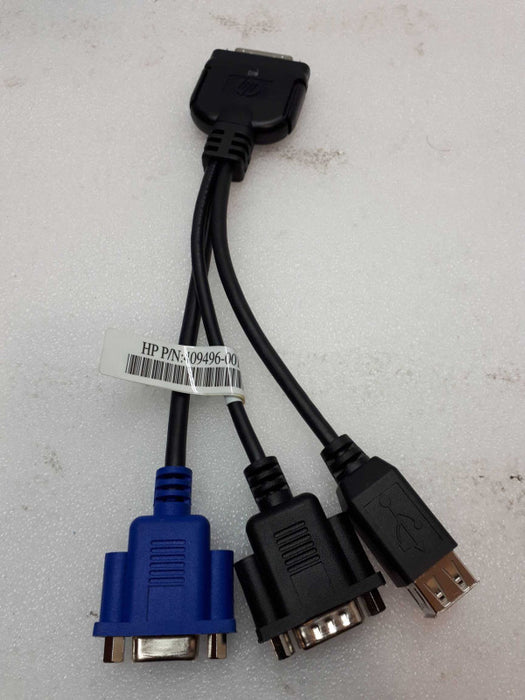 Cisco 37-1016-01 UCS KVM Diagnostic Cable Adapter HP 409496-001 416003-001 &