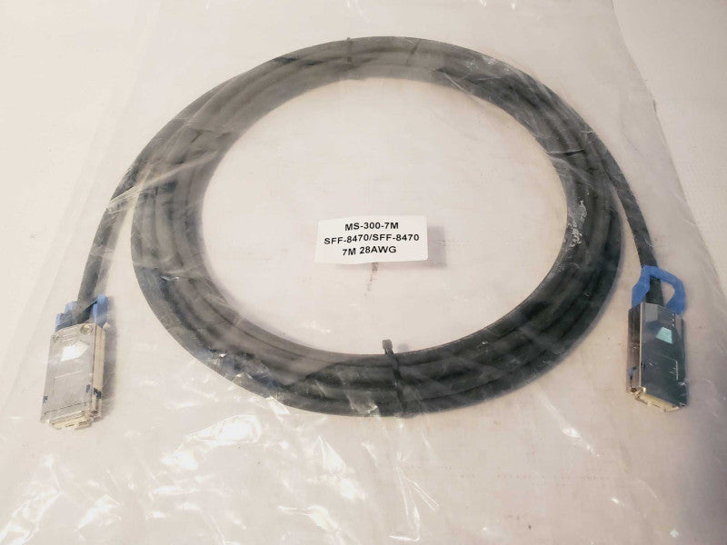 SAS SFF-8470 to SAS SFF-8470 Infiniband External Connection Cable 7M Q(