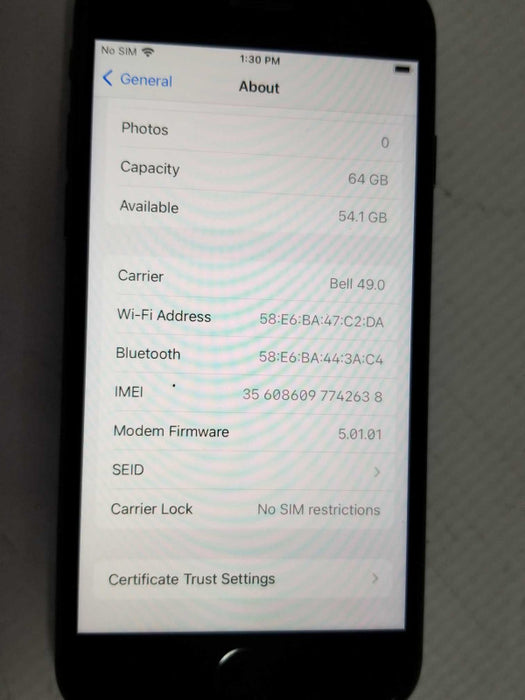Apple iPhone 8 64 GB Unlocked  Q_