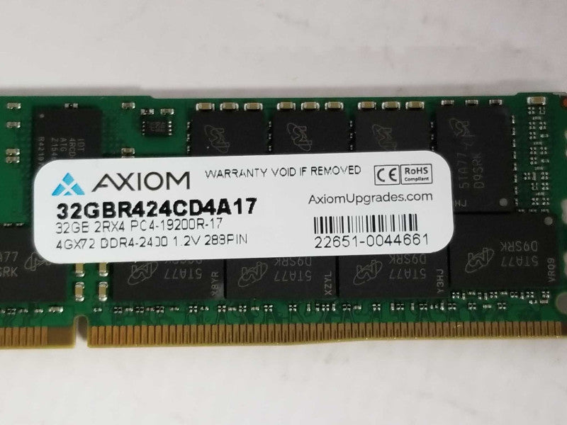 Axiom/Micron 32GB 2Rx4 PC4-2400T-RBB DDR4 Server RAM Q_
