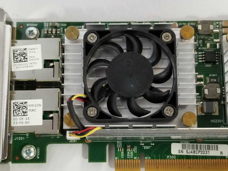 Dell Broadcam Dual Port 10Gb PCI-Express Network Adapter Card 0HN10N Q_