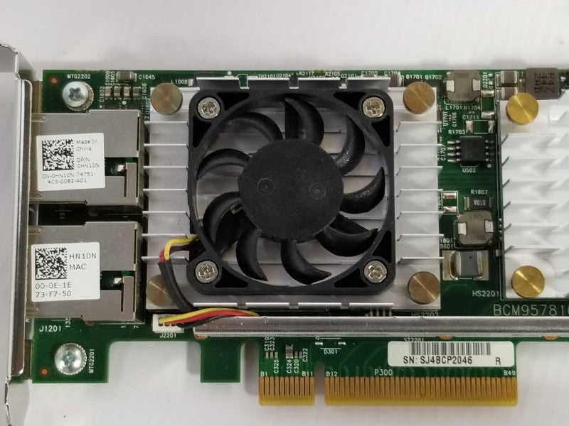 Dell Broadcam Dual Port 10Gb PCI-Express Network Adapter Card 0HN10N Q_