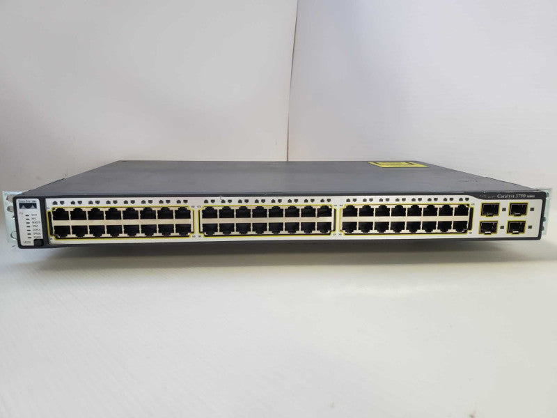 Cisco WS-C3750-48TS-S 48 Port Network Switch )