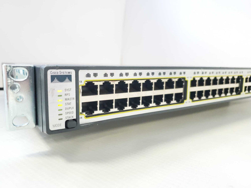 Cisco WS-C3750-48TS-S 48 Port Network Switch )