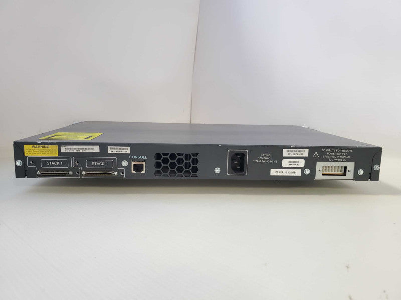 Cisco WS-C3750-48TS-S 48 Port Network Switch )